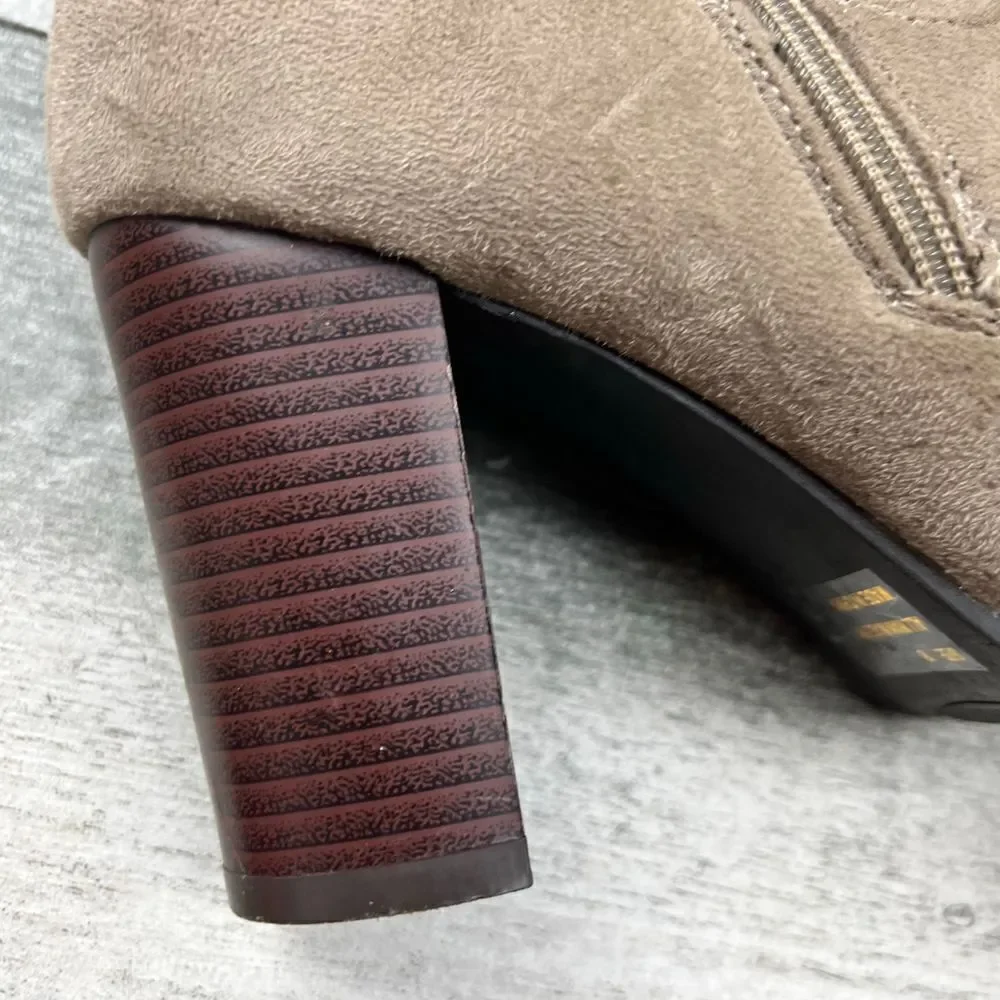 Qupid over the knee faux suede boots heels - Picture 6 of 10